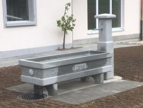 Brunnentrog Modell B Mit Brunnenstock Jahrzahl Und Edelweiss